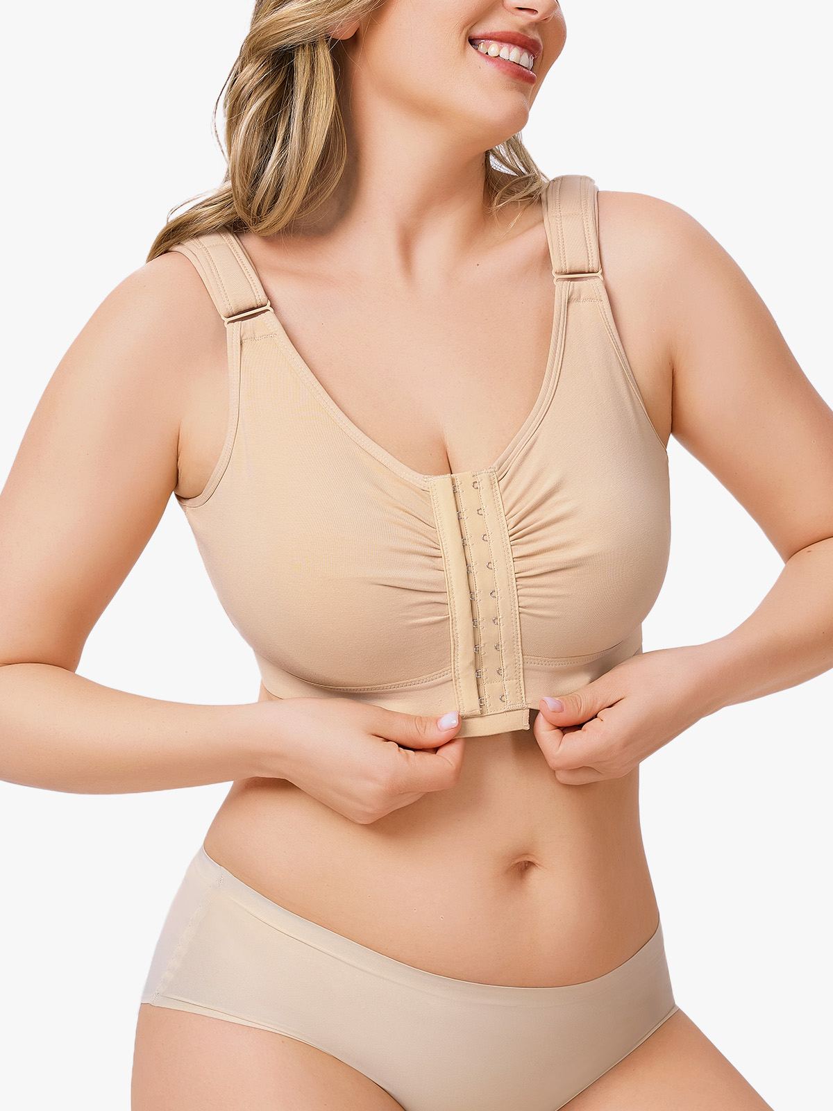 Front-Clourse Full Coverage Comfort Mastectomy Post Surgery Bra