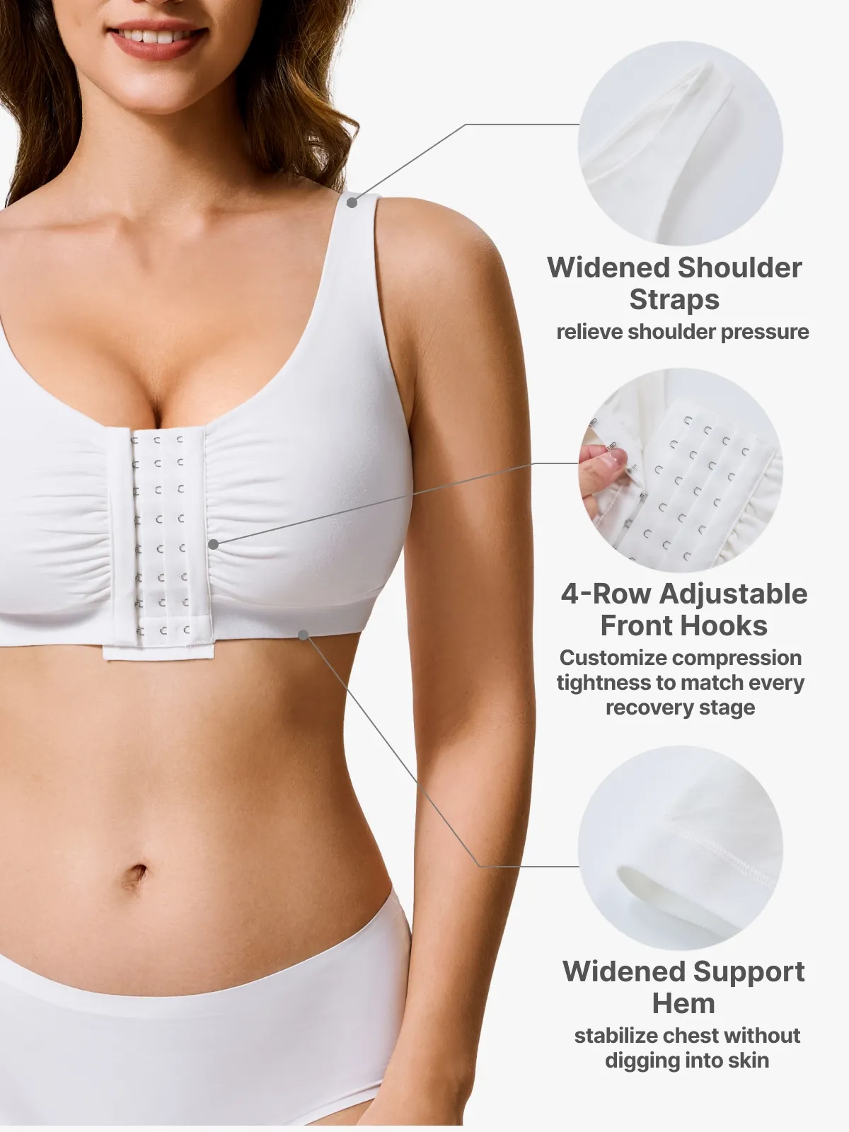 Front-Opening Comfort Everyday Mastectomy Bra
