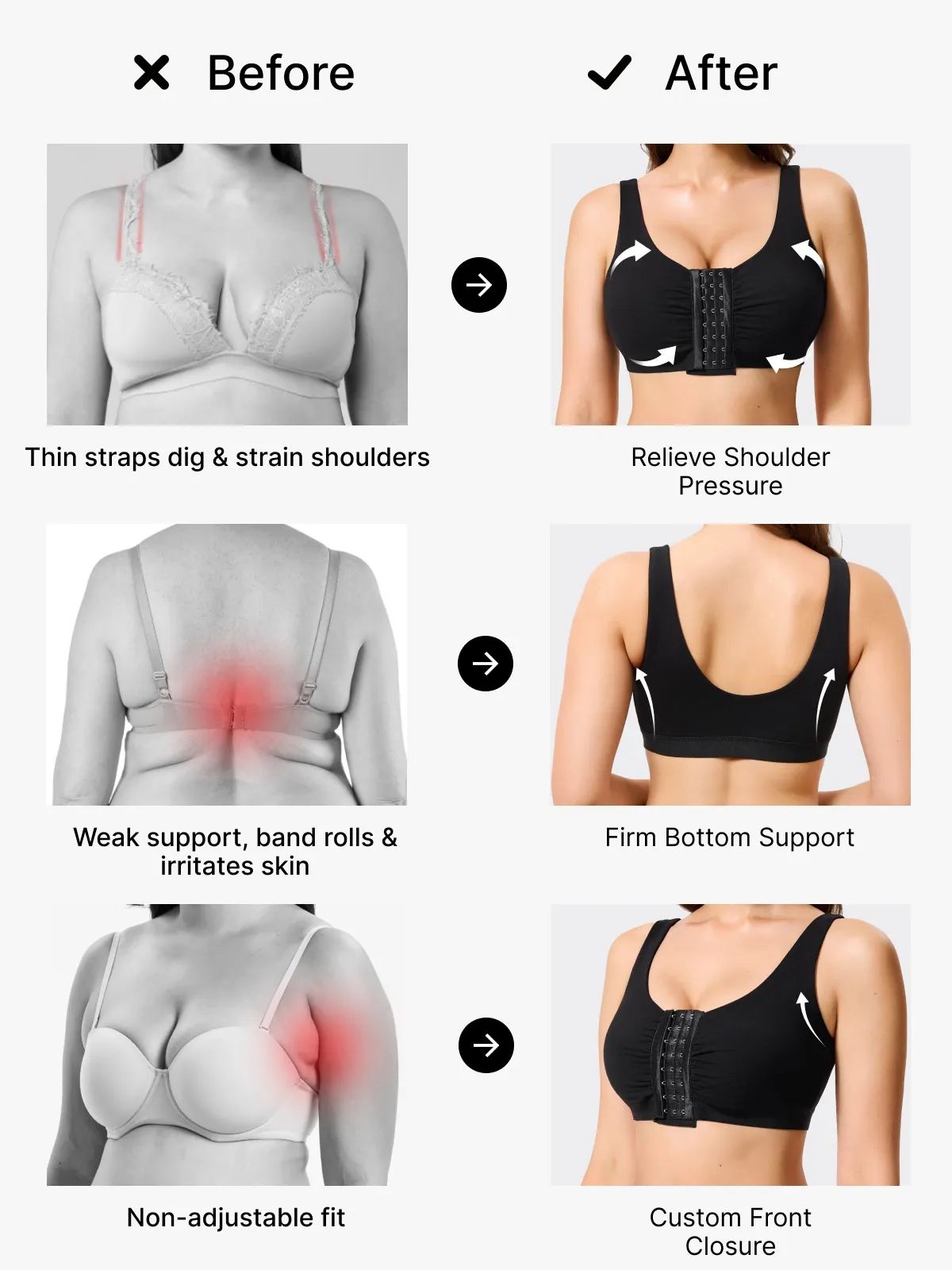 Front-Opening Comfort Everyday Mastectomy Bra