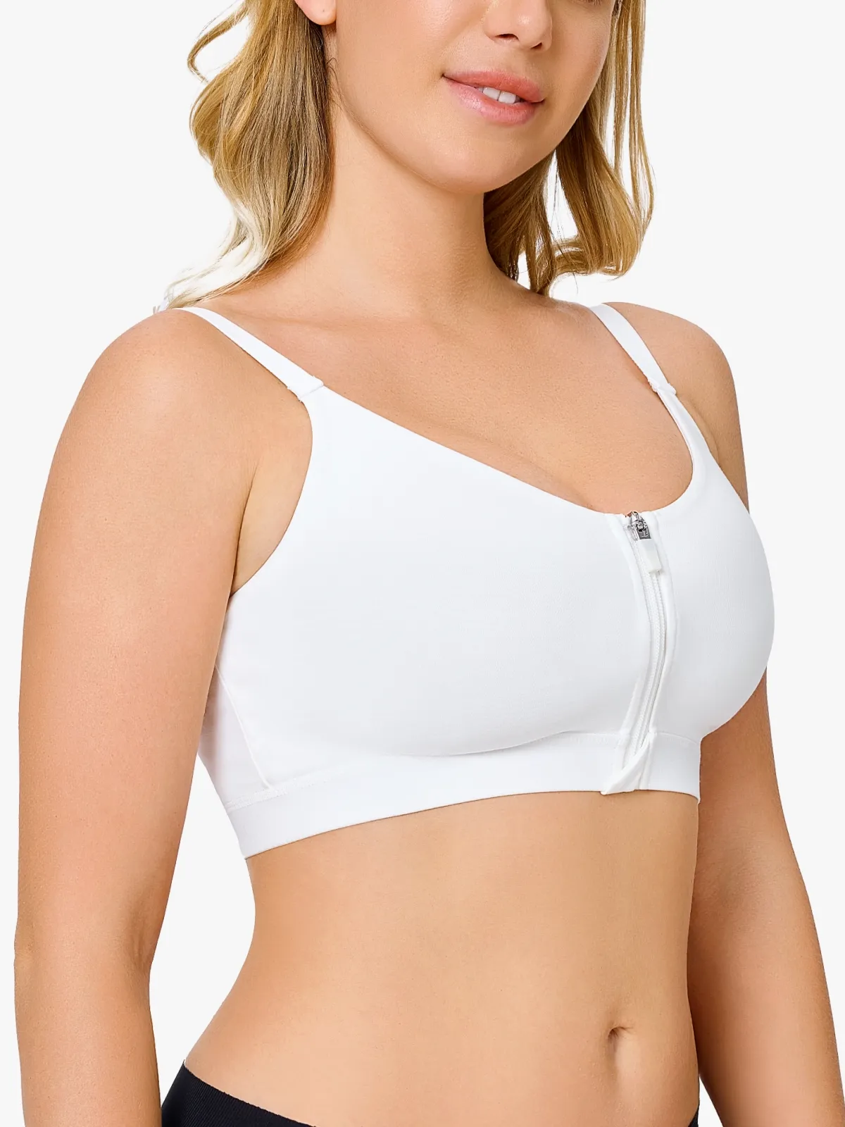 Front-Zip Back Smoothing Everyday Bra