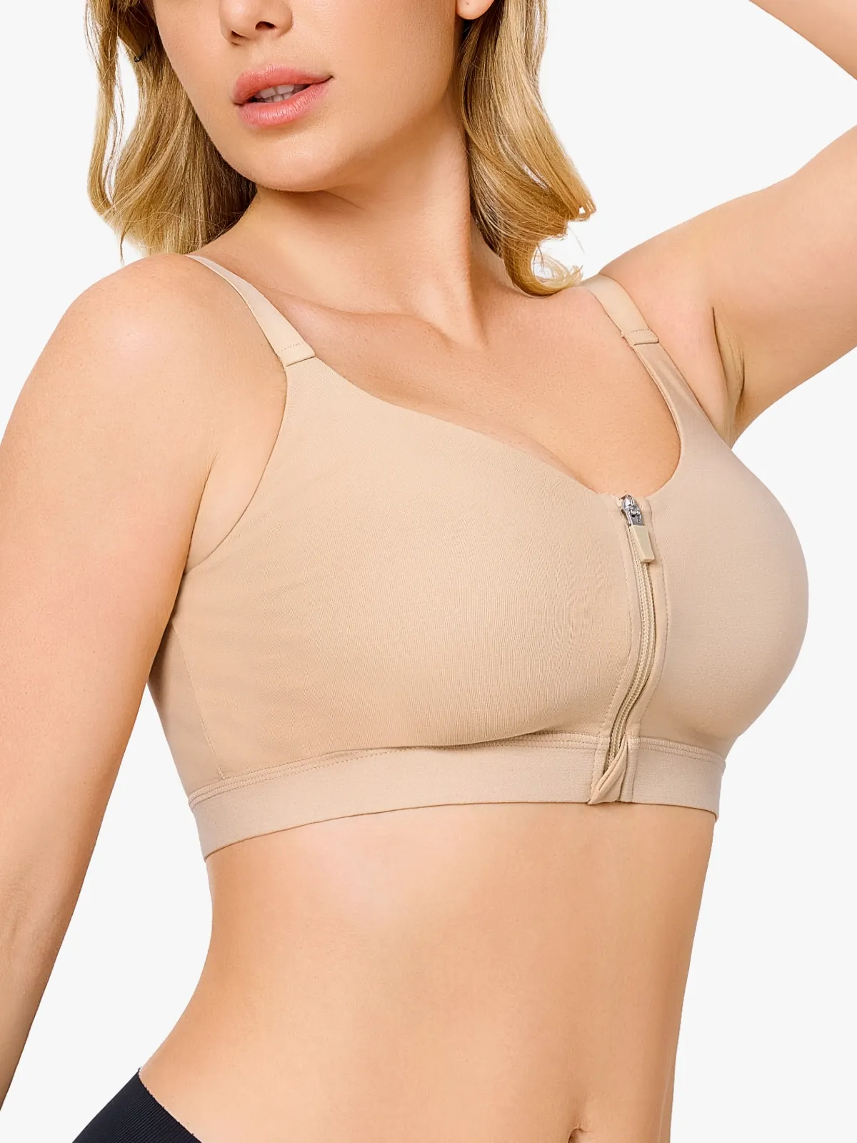 Front-Zip Back Smoothing Everyday Bra