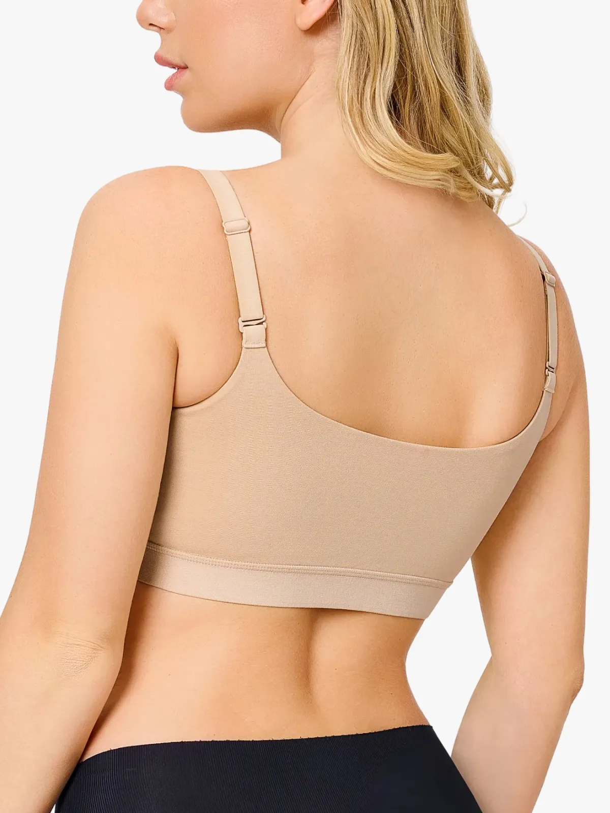 Front-Zip Back Smoothing Everyday Bra