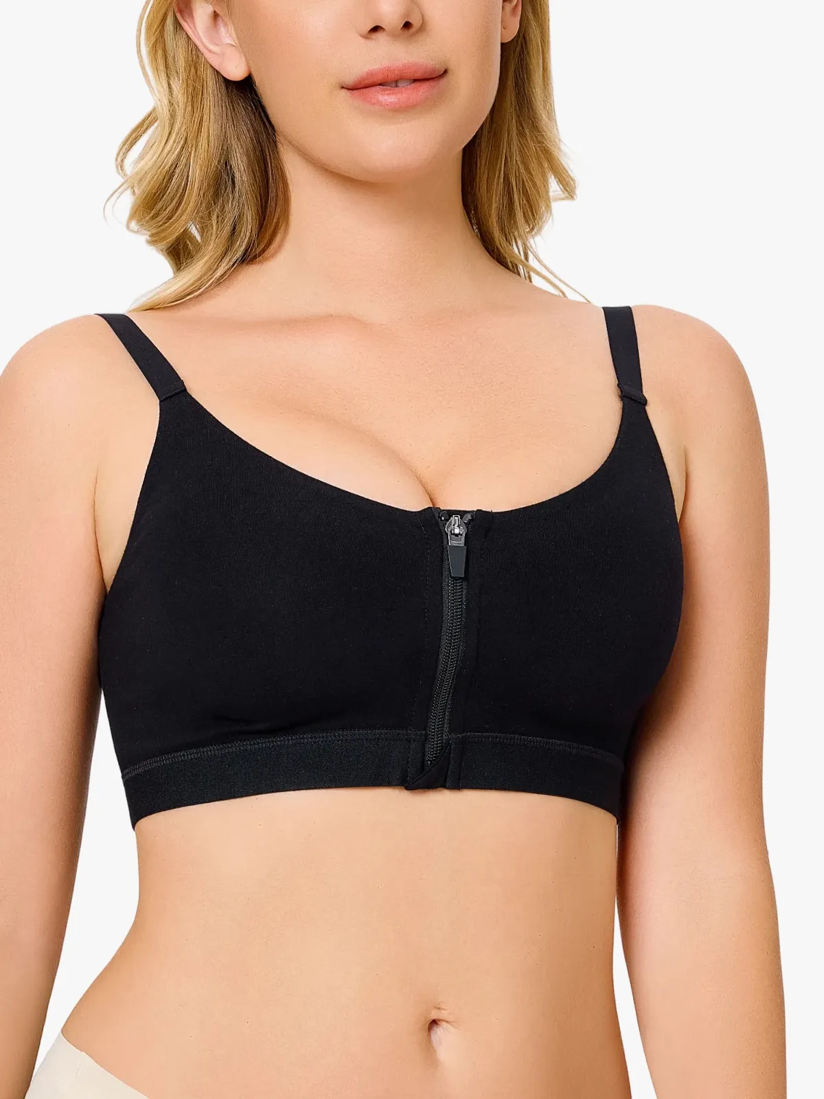 Front-Zip Back Smoothing Everyday Bra
