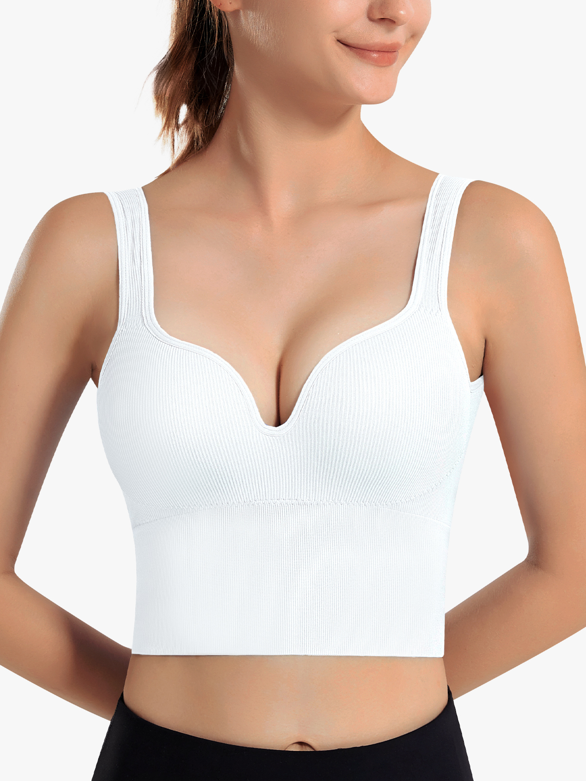 Plunge Padded Longline U-Back Sports Bra
