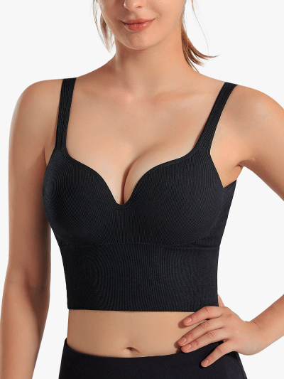 Plunge Padded Longline U-Back Sports Bra