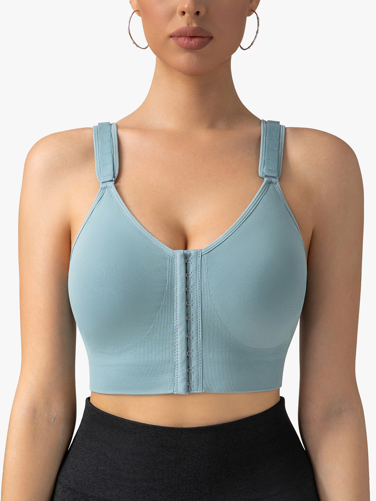 Comfort Wireless Front Closure Sport Bra