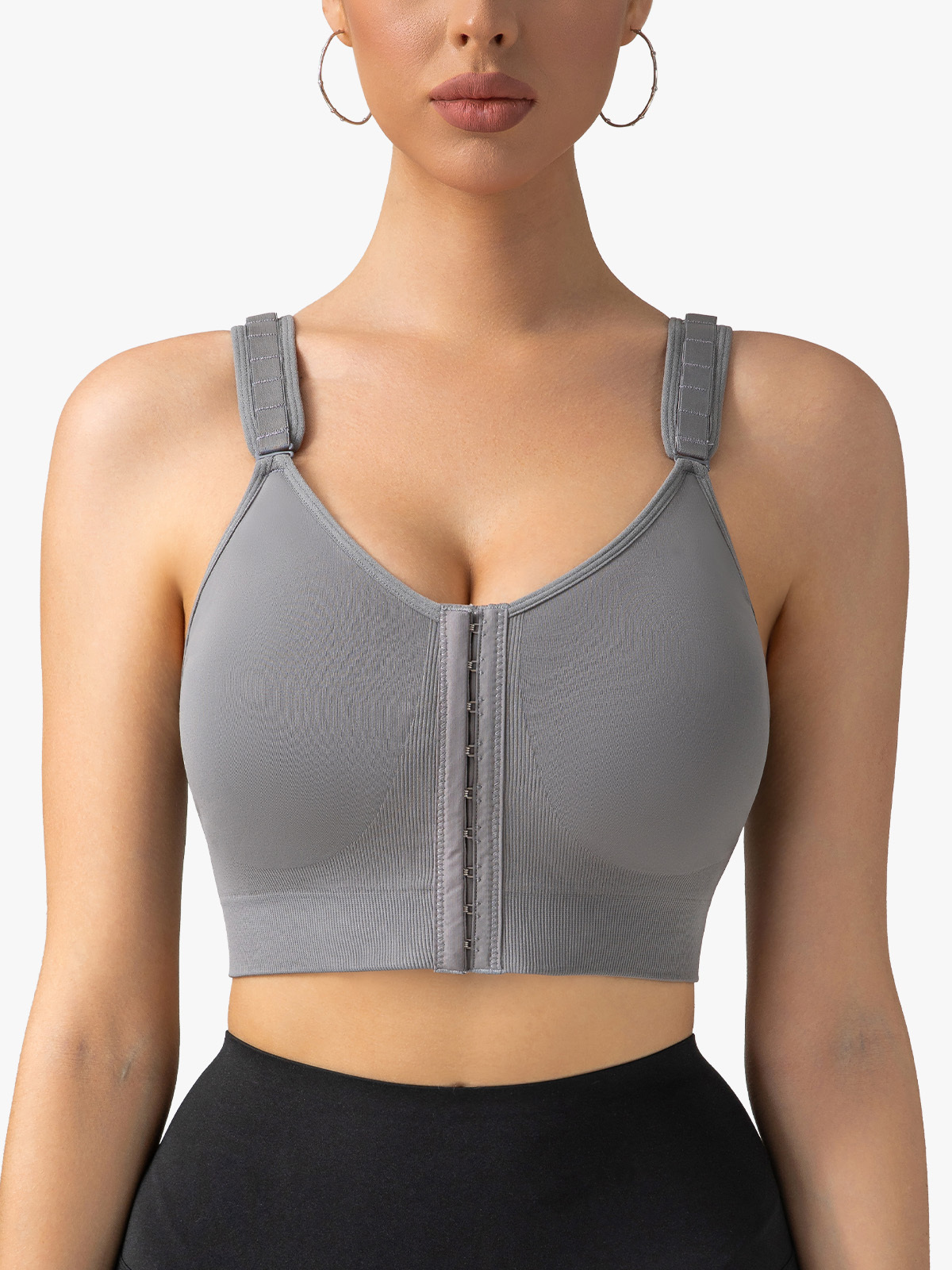 Comfort Wireless Front Closure Sport Bra
