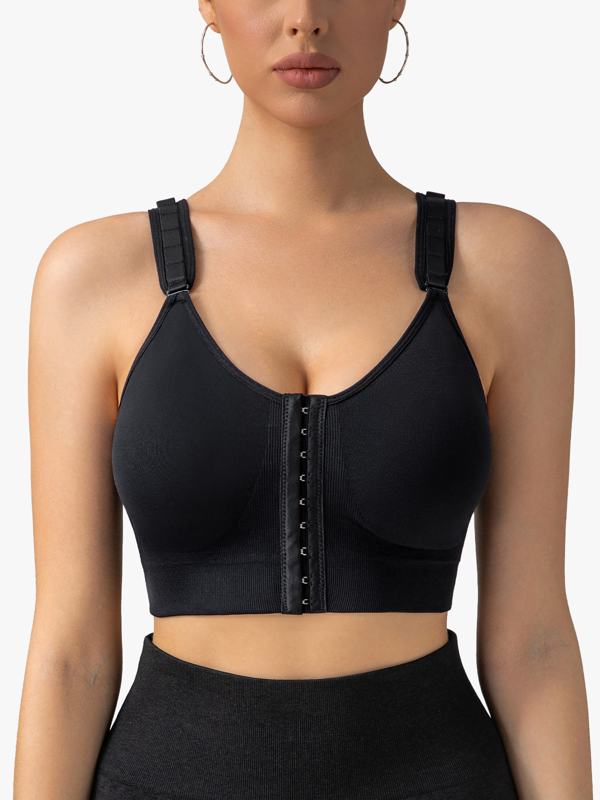 Comfort Wireless Front Closure Sport Bra