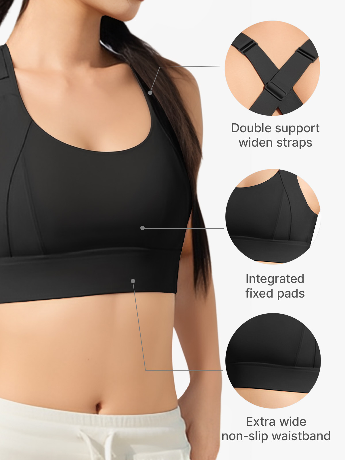 Cross Back Sport Bra