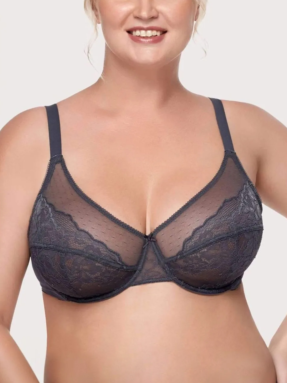 Lace Underwire Full Coverage Everyday Bra-Brabic