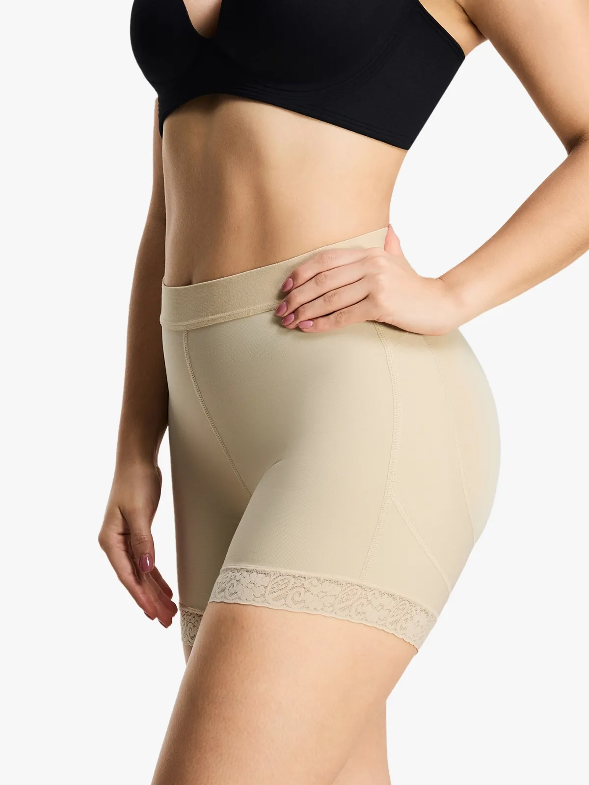 Mid-Rise Smoothing Butt Lifting Shorts