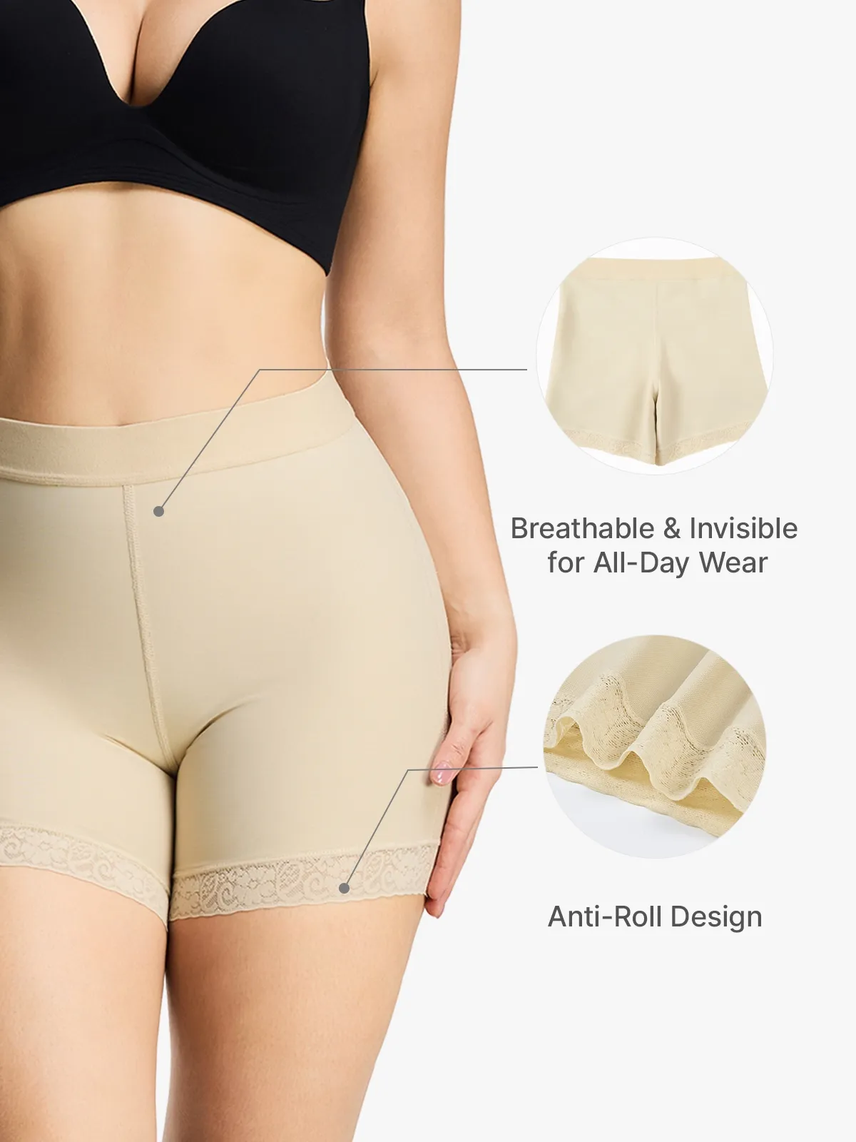 Mid-Rise Smoothing Butt Lifting Shorts