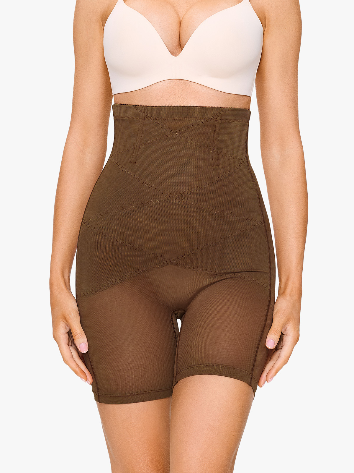 Mesh High Waist Tummy Control Shaper Shorts Butt Lifter Thigh Slimmers