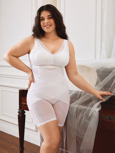 Mesh High Waist Tummy Control Shaper Shorts Butt Lifter Thigh Slimmers