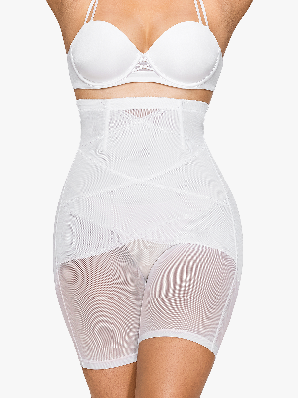 Mesh High Waist Leg Slimmers Shapewear Shorts