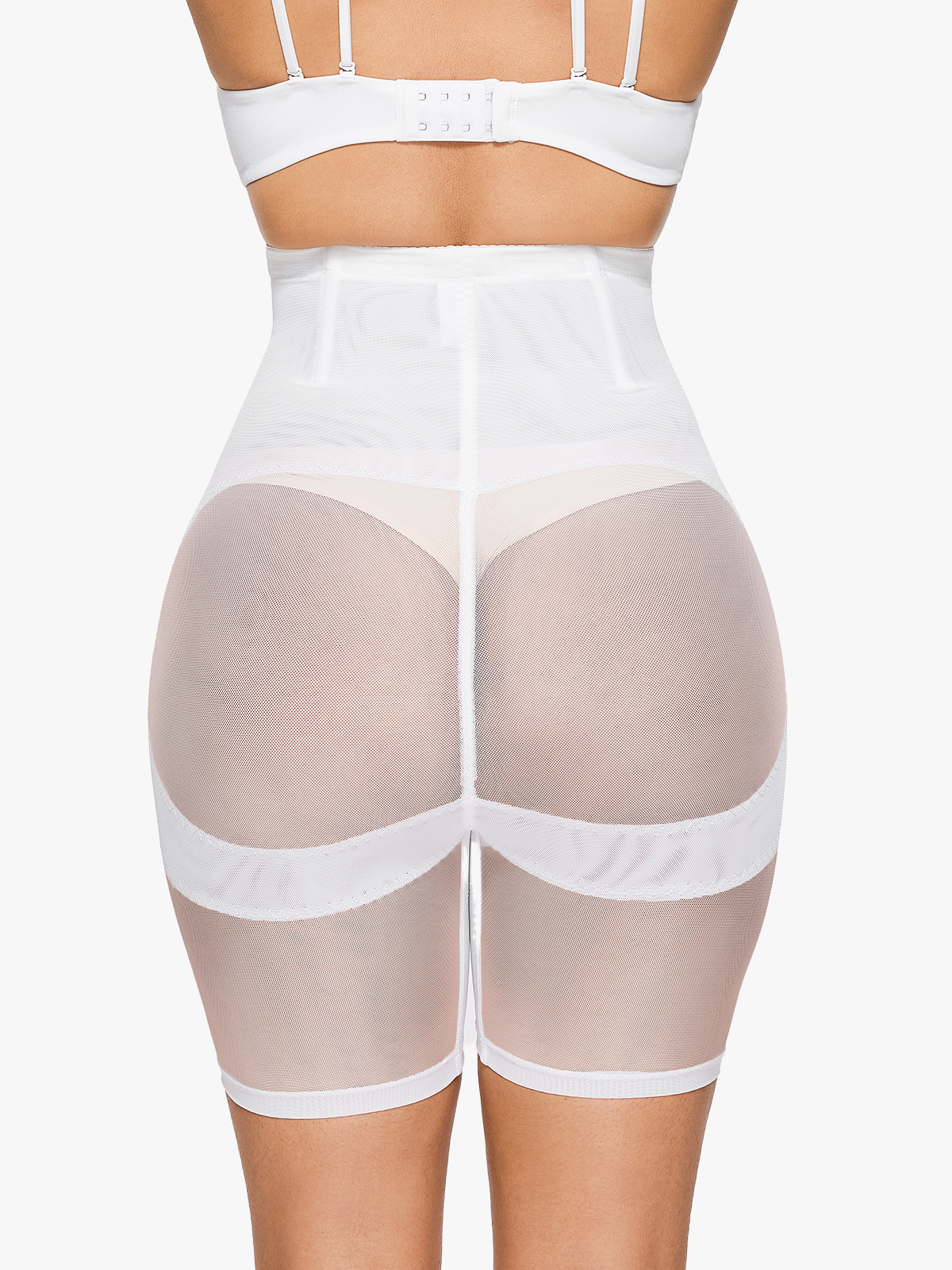 Mesh High Waist Tummy Control Shaper Shorts Butt Lifter Thigh Slimmers