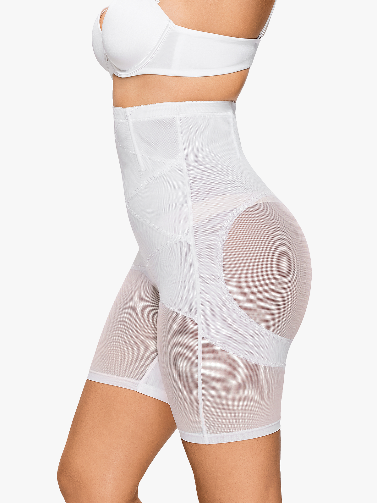 Mesh High Waist Tummy Control Shaper Shorts Butt Lifter Thigh Slimmers