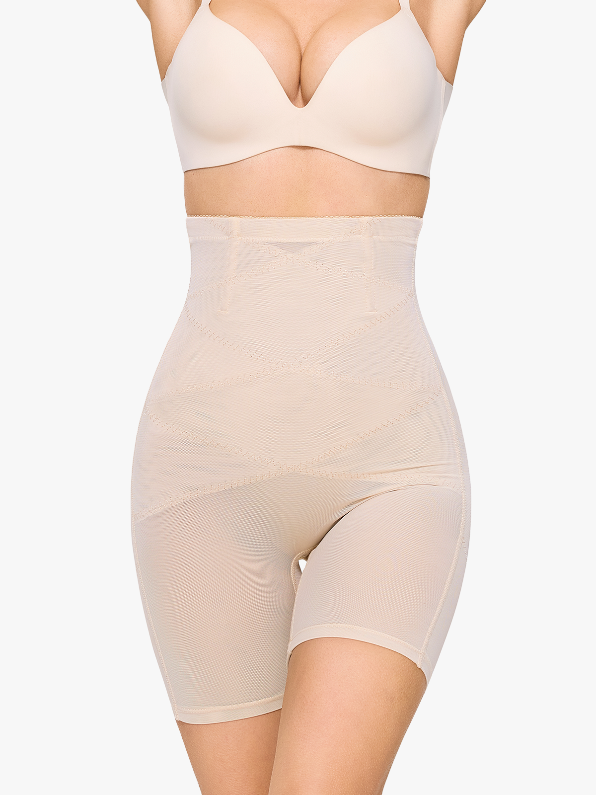Mesh High Waist Tummy Control Shaper Shorts Butt Lifter Thigh Slimmers