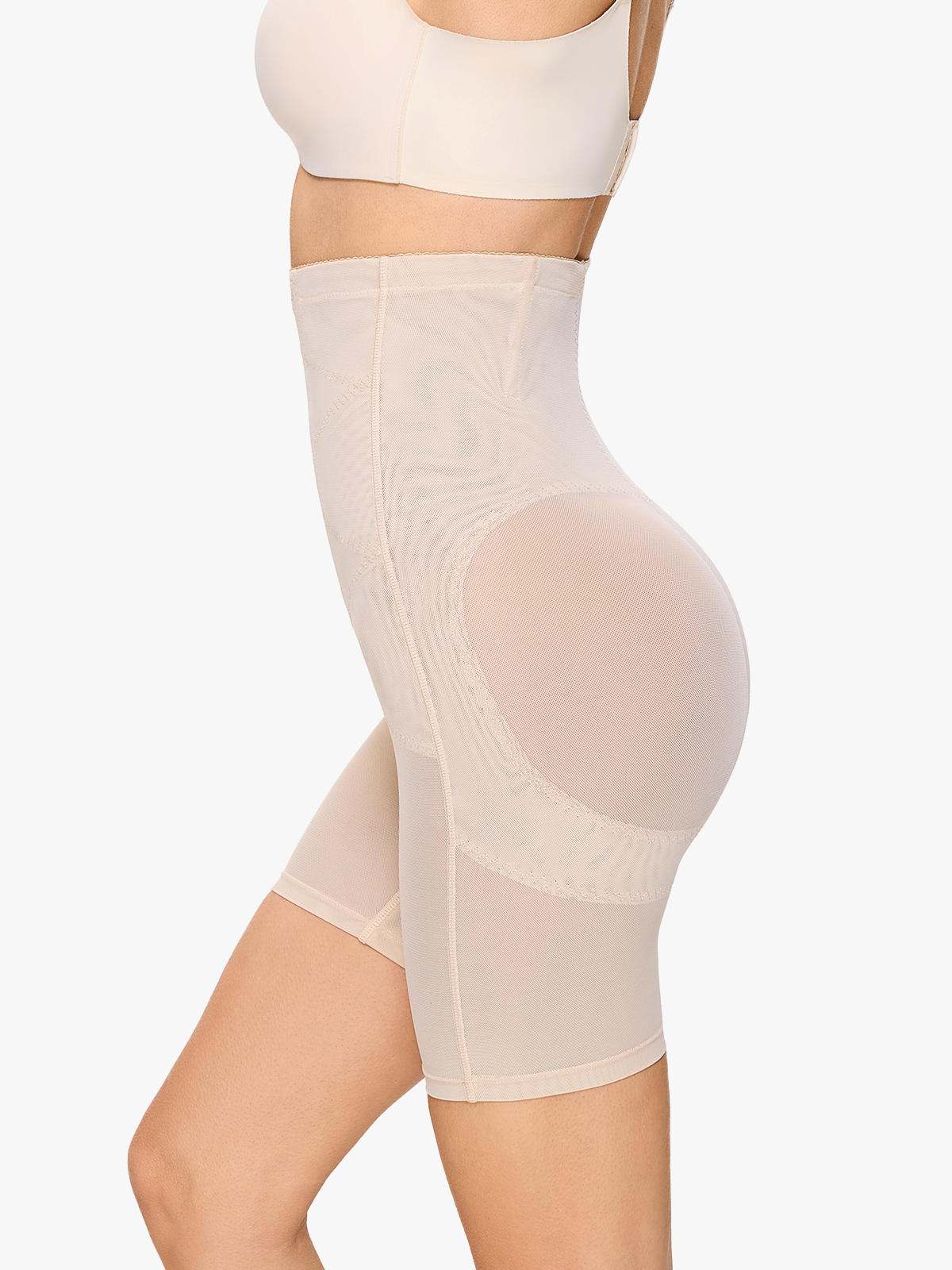 Mesh High Waist Tummy Control Shaper Shorts Butt Lifter Thigh Slimmers