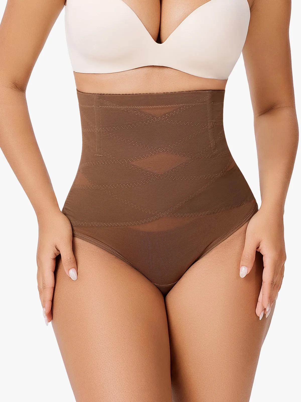 Tummy Control Thong Shapewear High-Waist Butt Lifter Panties