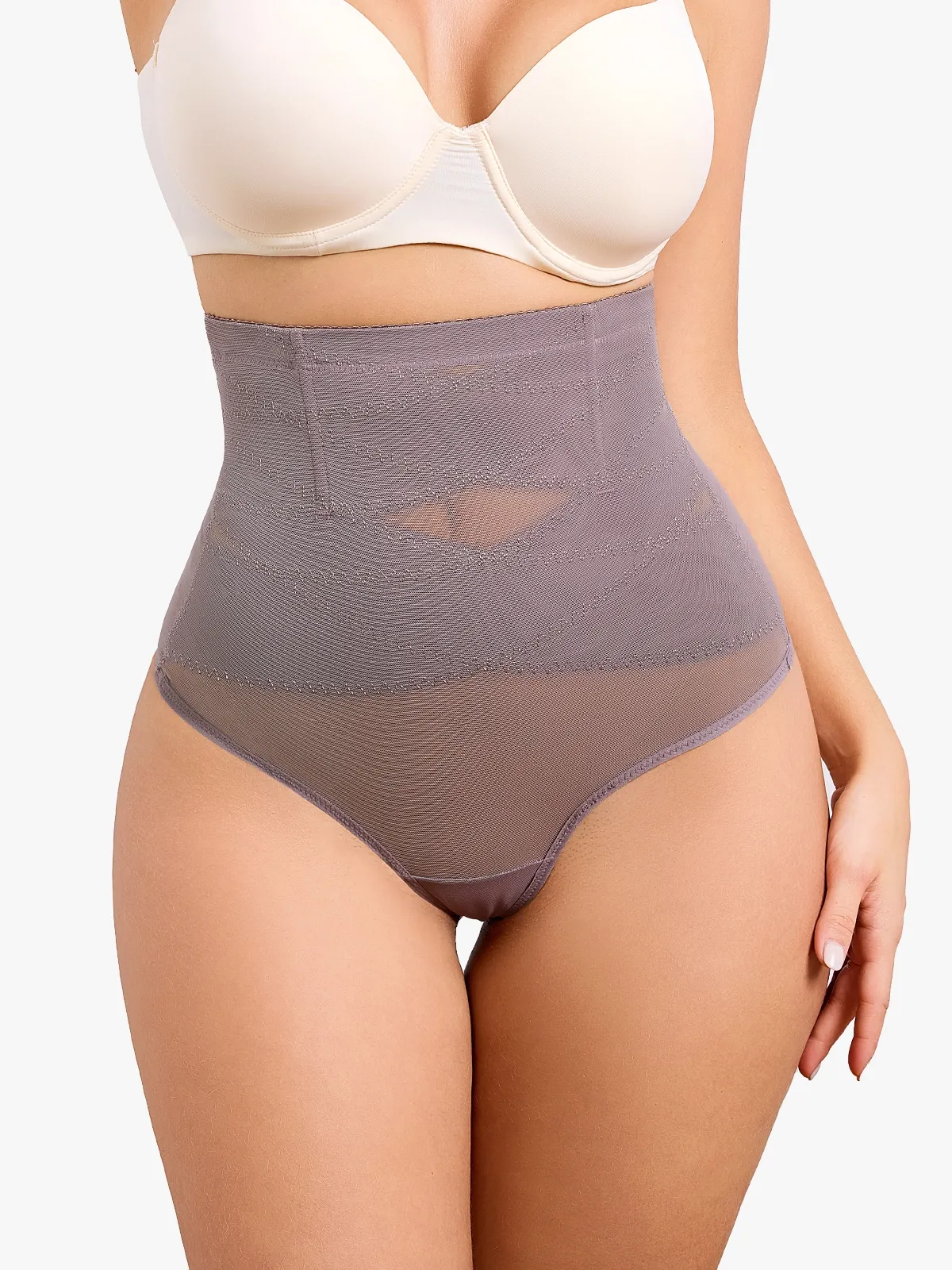 Tummy Control Thong Shapewear High-Waist Butt Lifter Panties