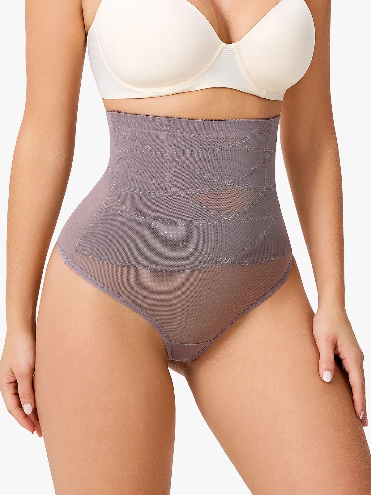 Tummy Control Thong Shapewear High-Waist Butt Lifter Panties