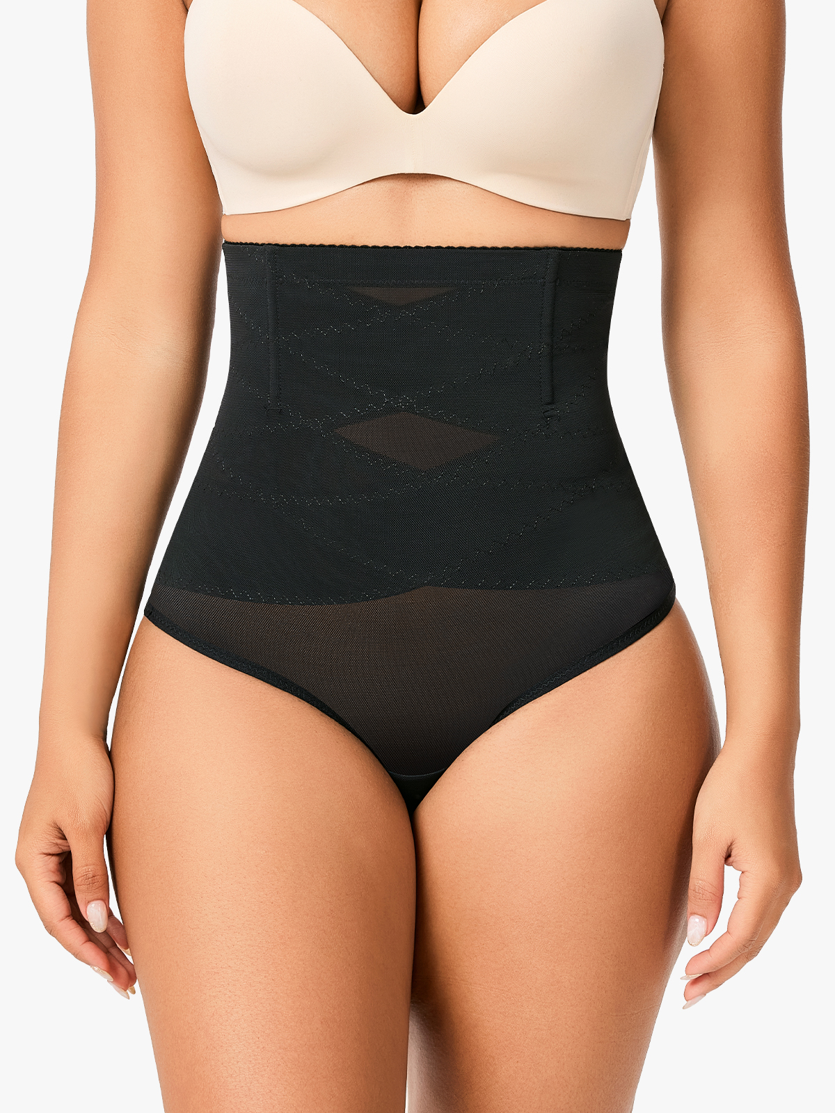 Tummy Control Thong Shapewear High-Waist Butt Lifter Panties