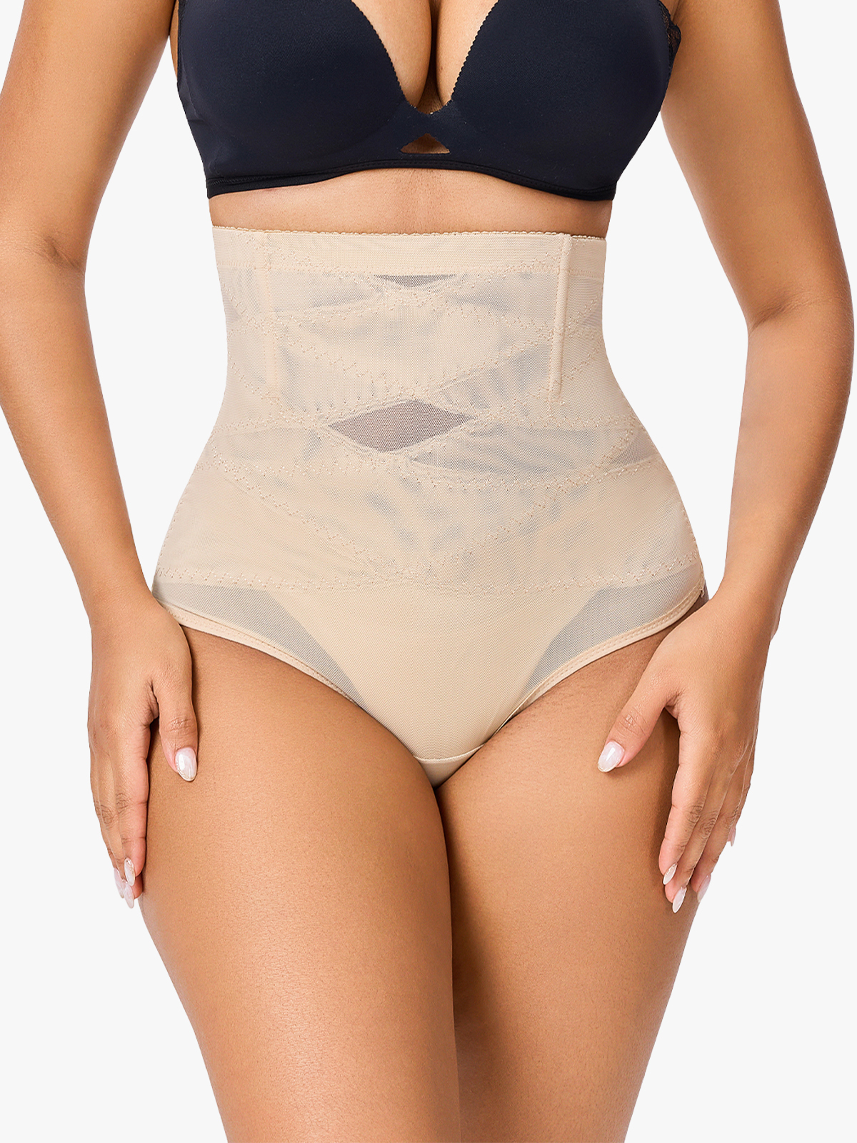 Extreme Tummy Control Thong Shapewear High-Waist Butt Lifter Panties-Brabic