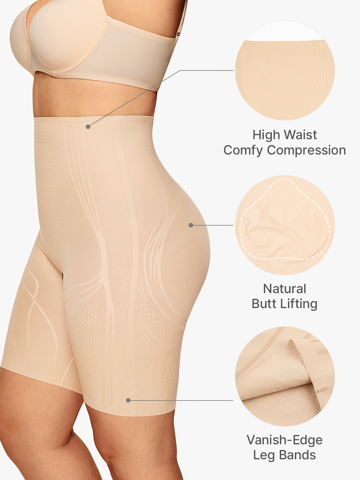 Tummy Control Flawless Mid Thigh Control Panty