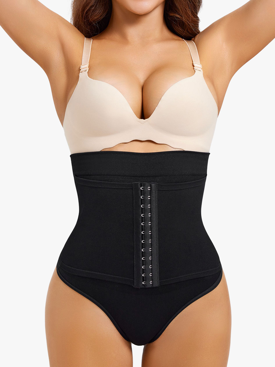 Effective Anti-Slip High Stretchy Strong Tummy Thong Control Panties-Brabic