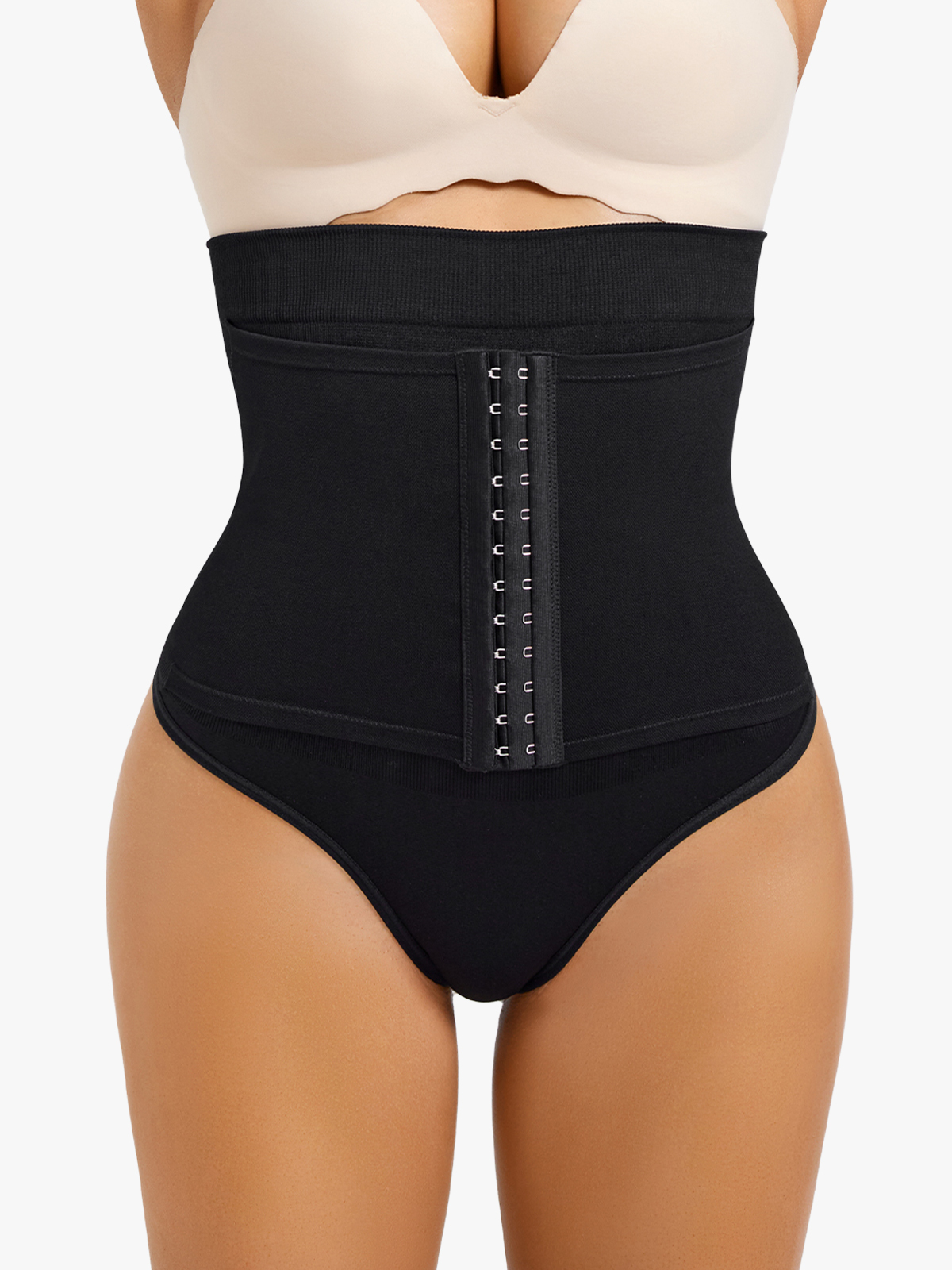 Effective Anti-Slip High Stretchy Strong Tummy Thong Control Panties-Brabic