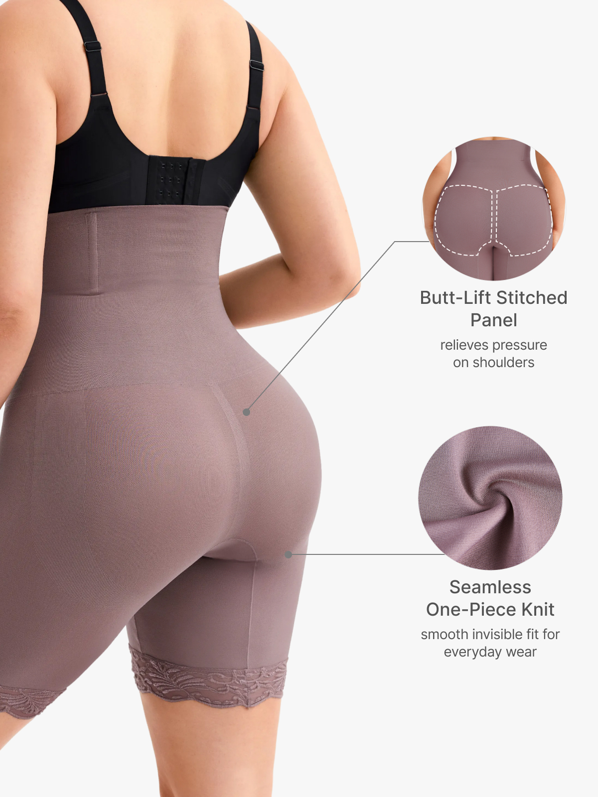 Seamless High Waist Tummy Control Booty Shorts
