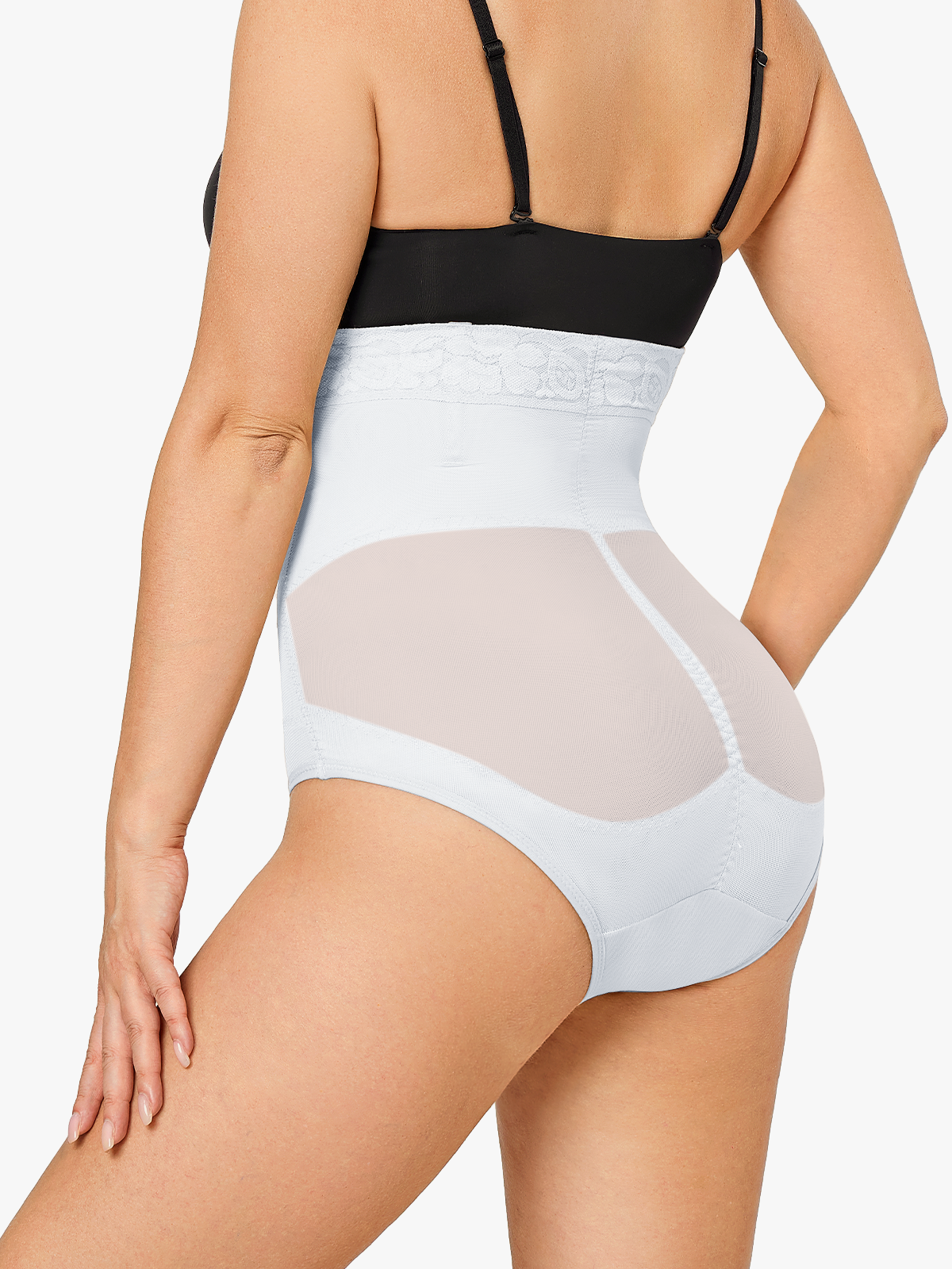 Slimming Double Layer Tummy Control High-Waist Lace Panties