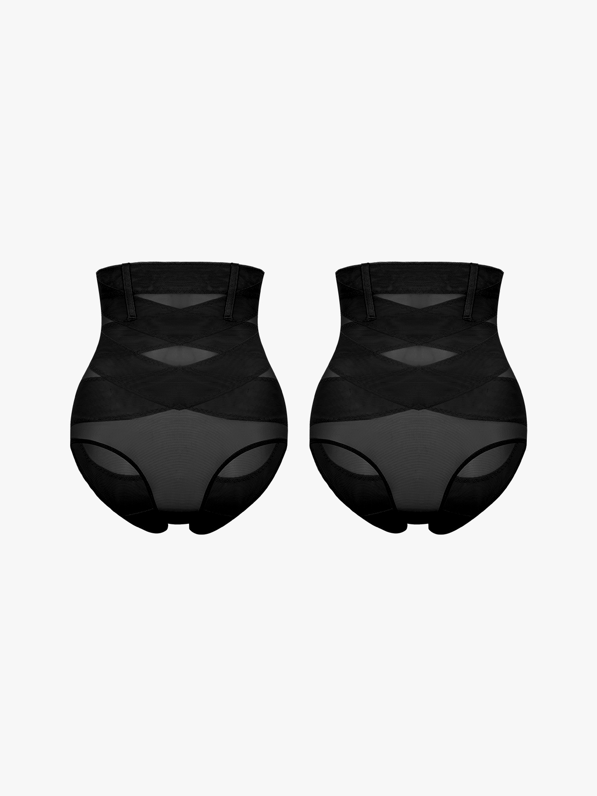 Slimming Double Layer Tummy Control High-Waist Lace Panties