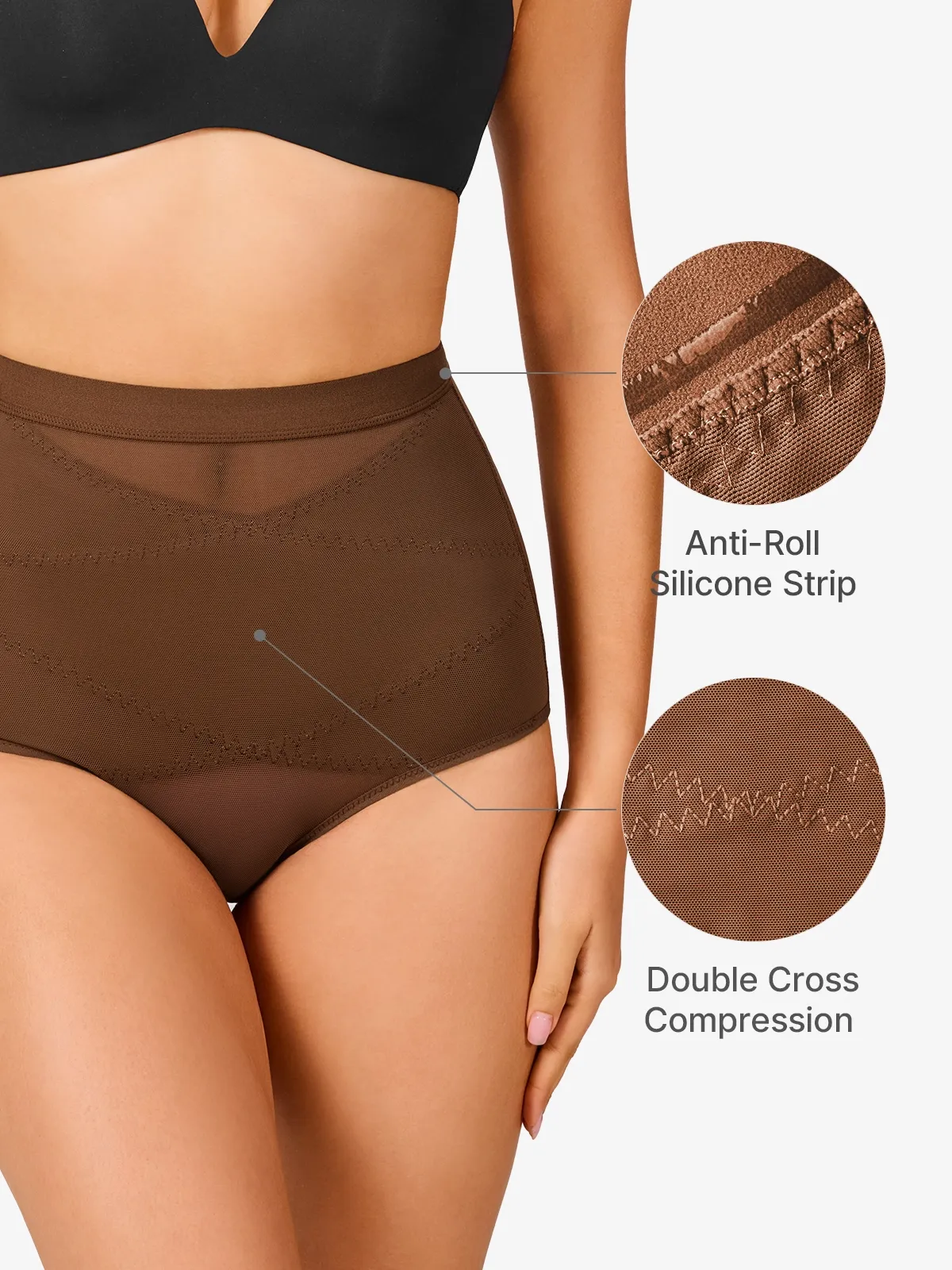 Mesh Tummy Control Shapewear Brief