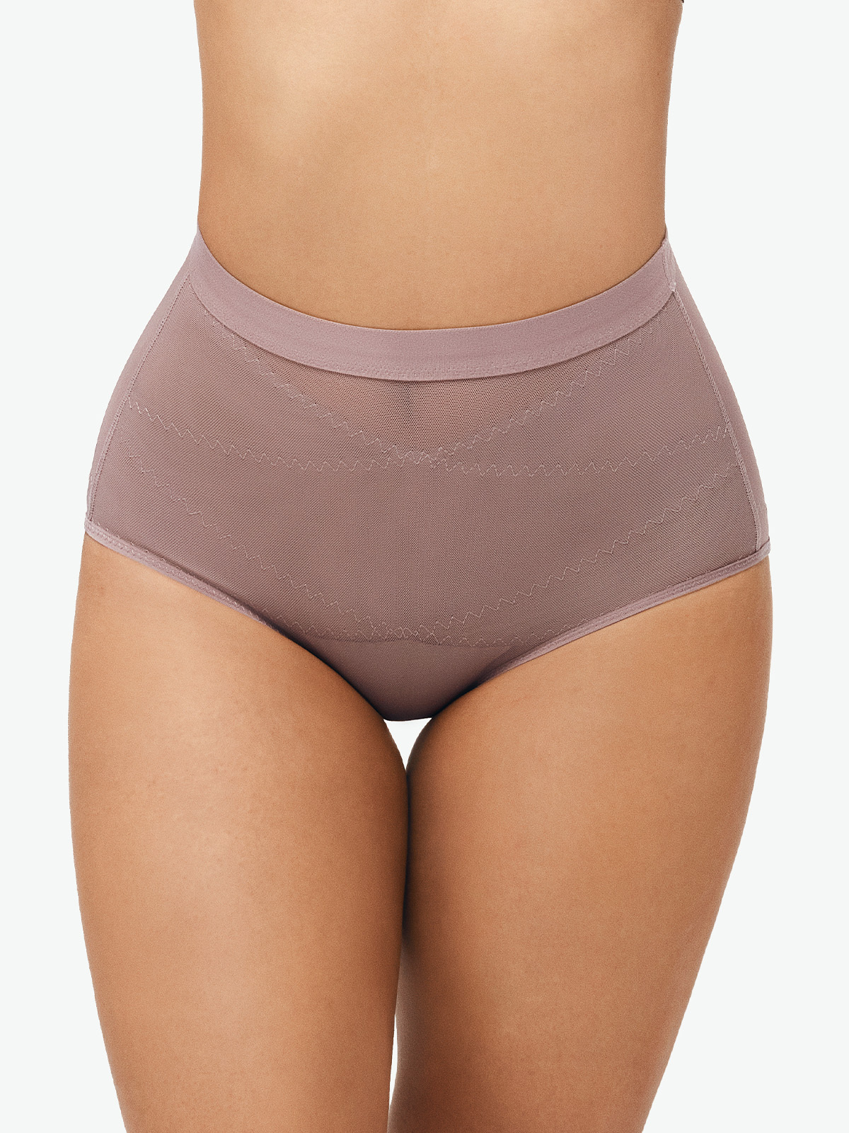 Mesh Tummy Control Shapewear Brief-Brabic