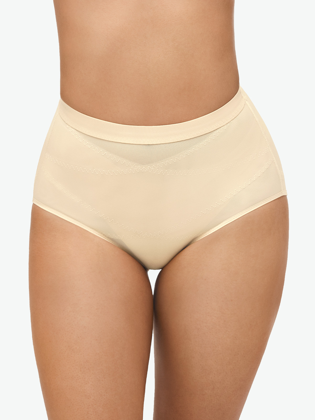 Mesh Tummy Control Shapewear Brief-Brabic