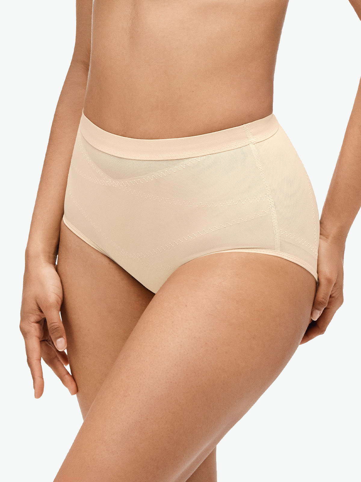 Mesh Tummy Control Shapewear Brief-Brabic