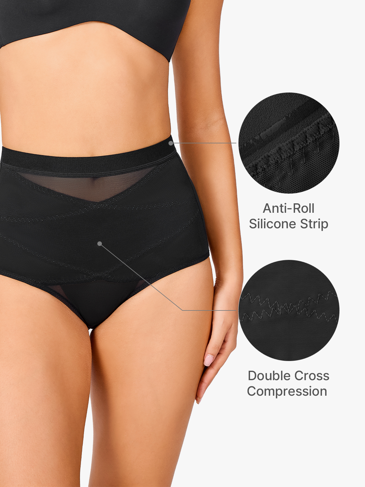 Mesh Tummy Control Shapewear Brief