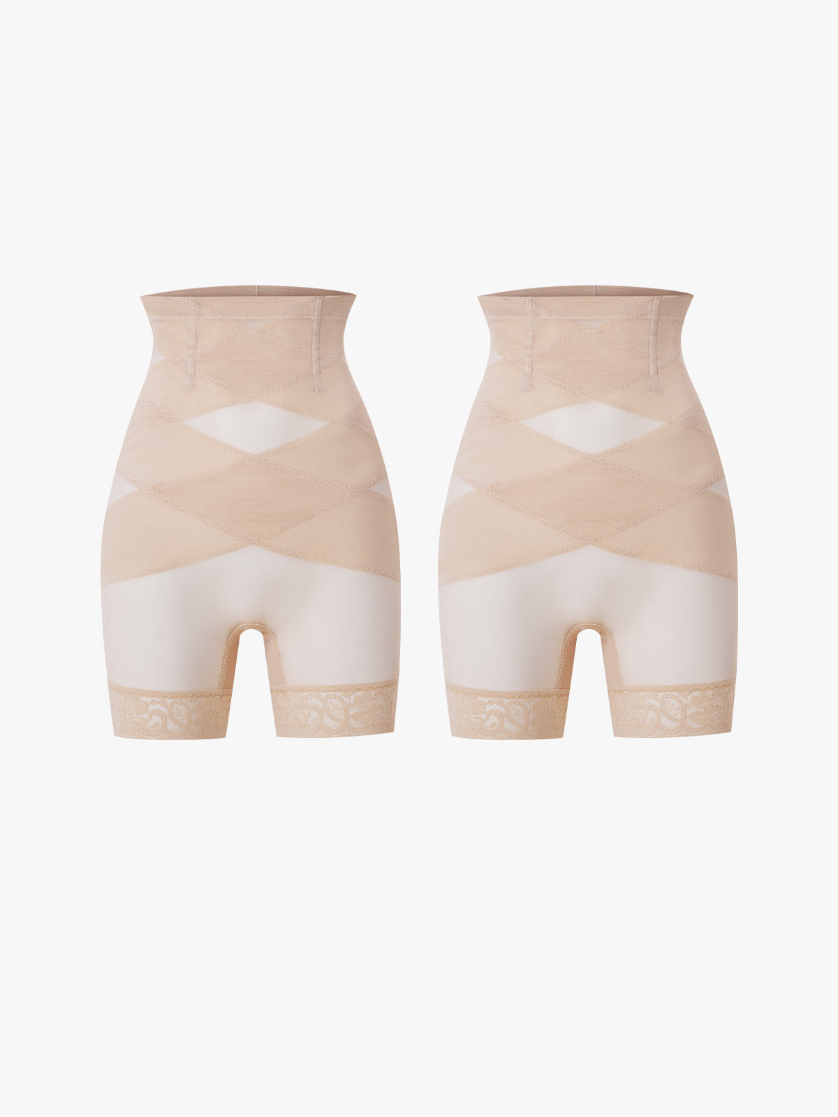Breathable Mesh Double-Layer Tummy Control Briefs​