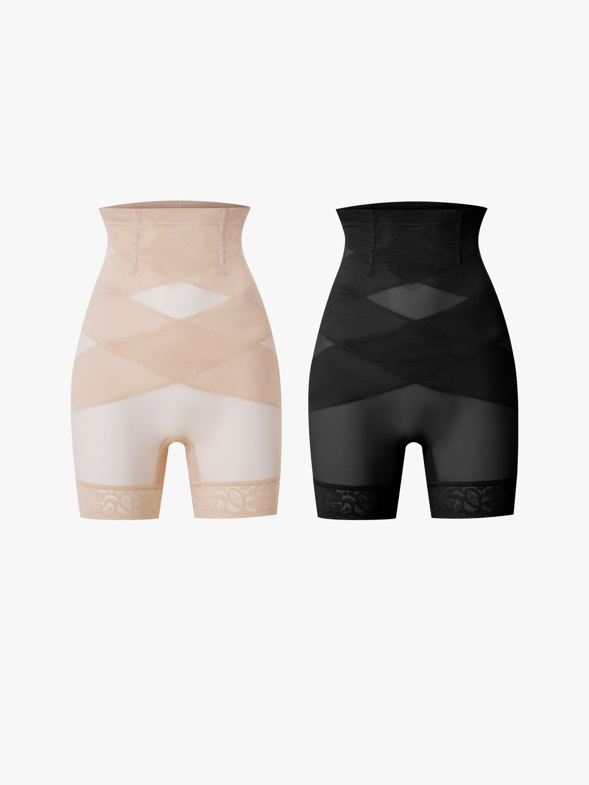 Breathable Mesh Double-Layer Tummy Control Briefs​