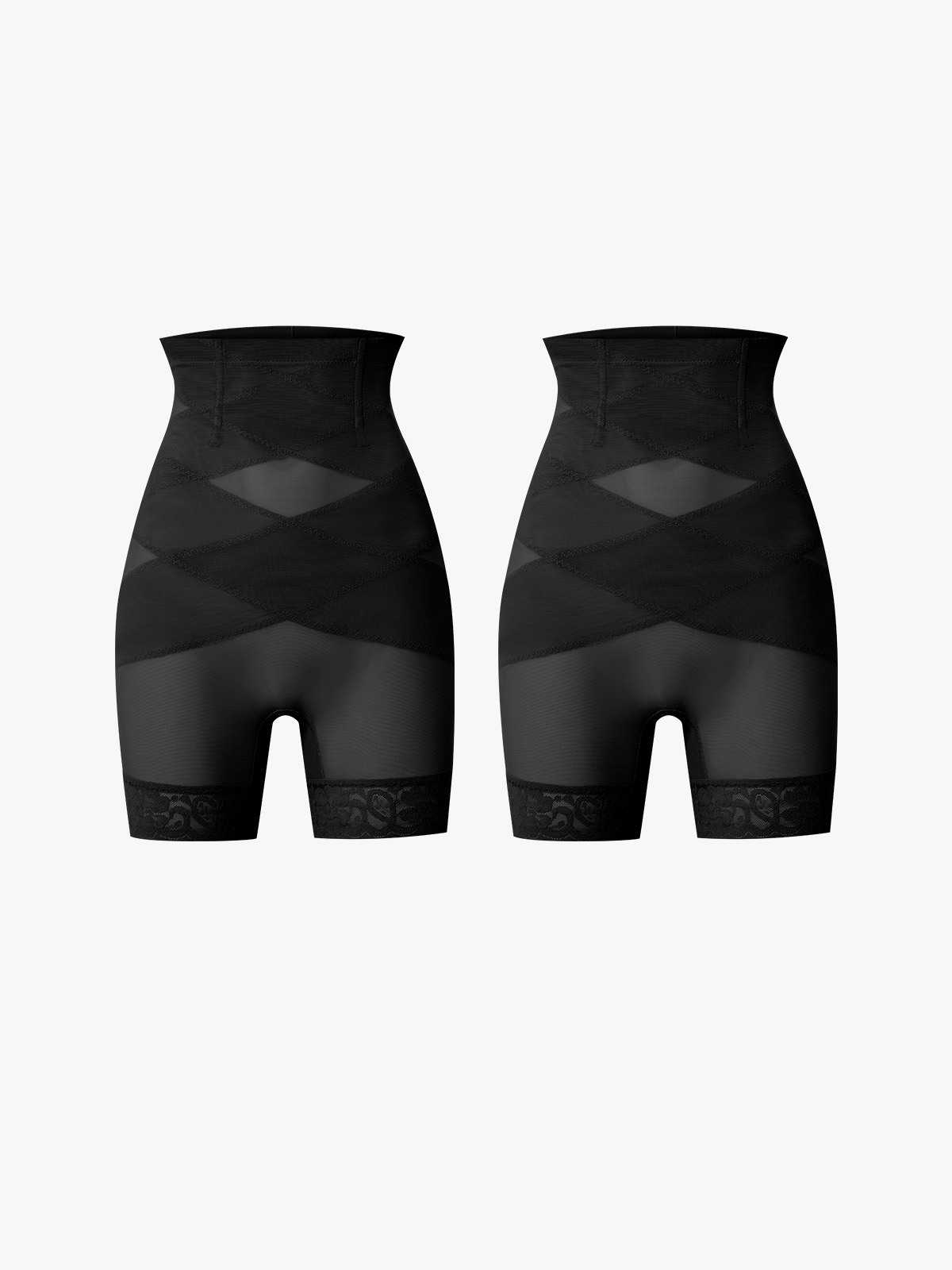 Breathable Mesh Double-Layer Tummy Control Briefs​