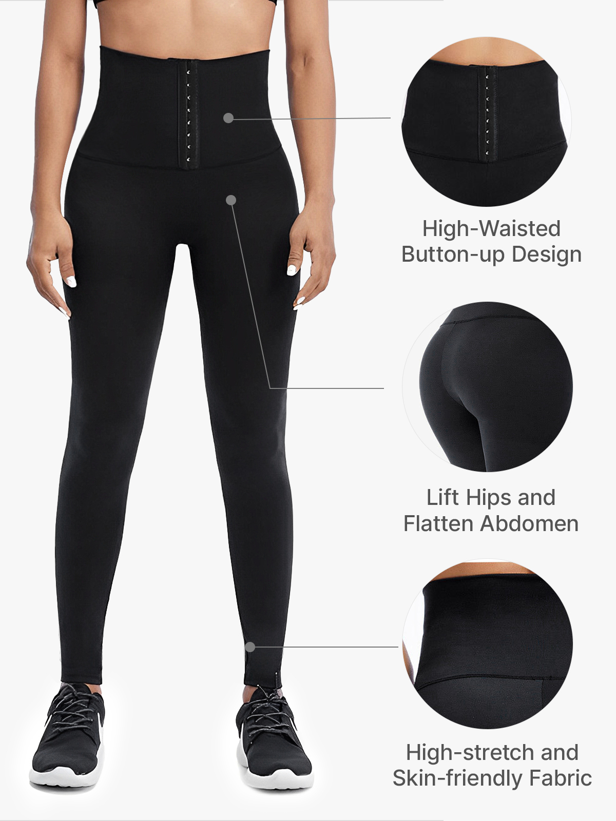 High Waist Butt Lifting Quick Drying Yoga Leggings-Brabic