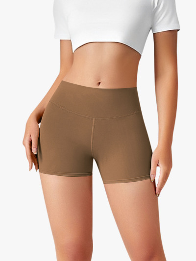 High Waist Tummy Control Scrunch Workout Shorts with Pockets