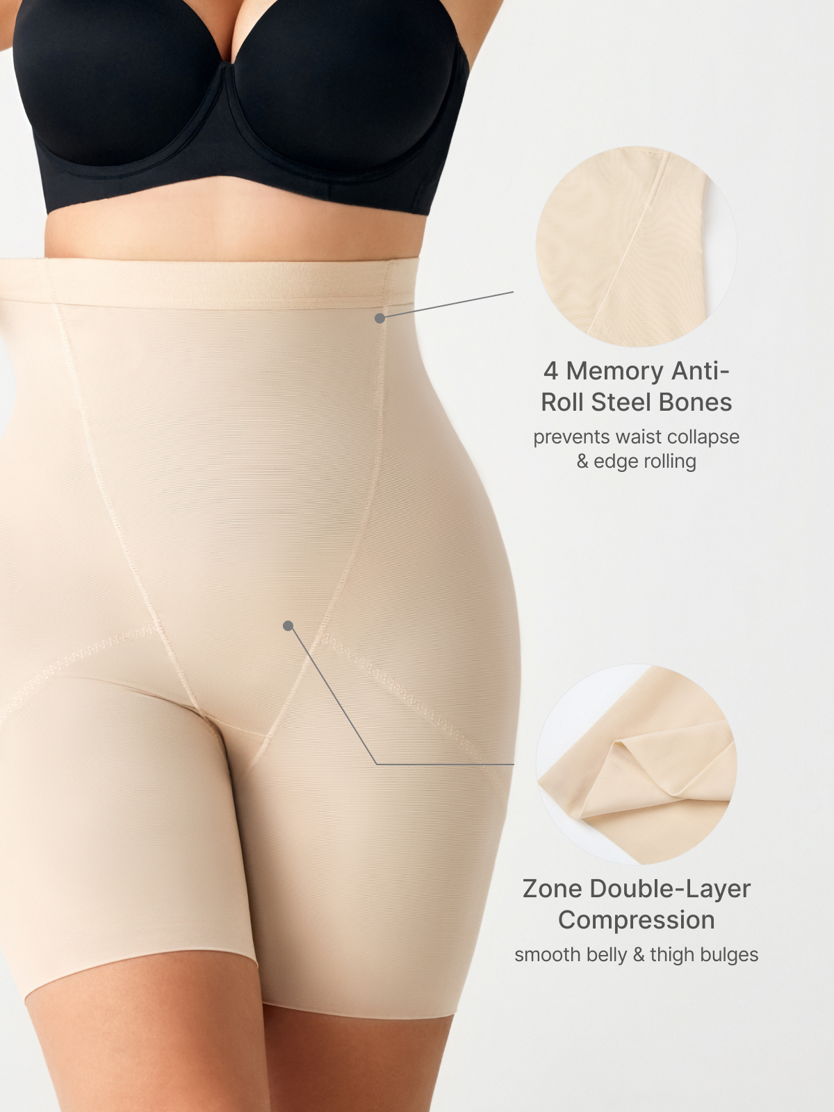 Mesh Breathable Double Smoothing Shorts