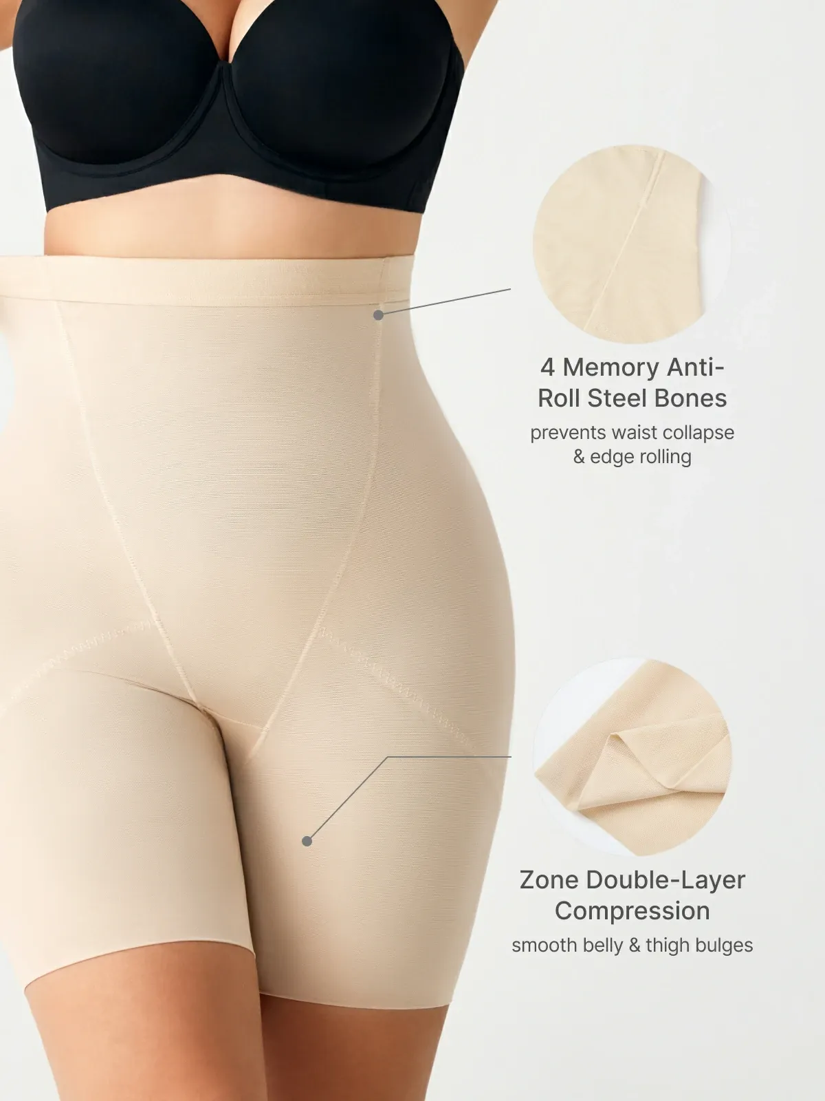 Mesh Breathable Double Smoothing Shorts