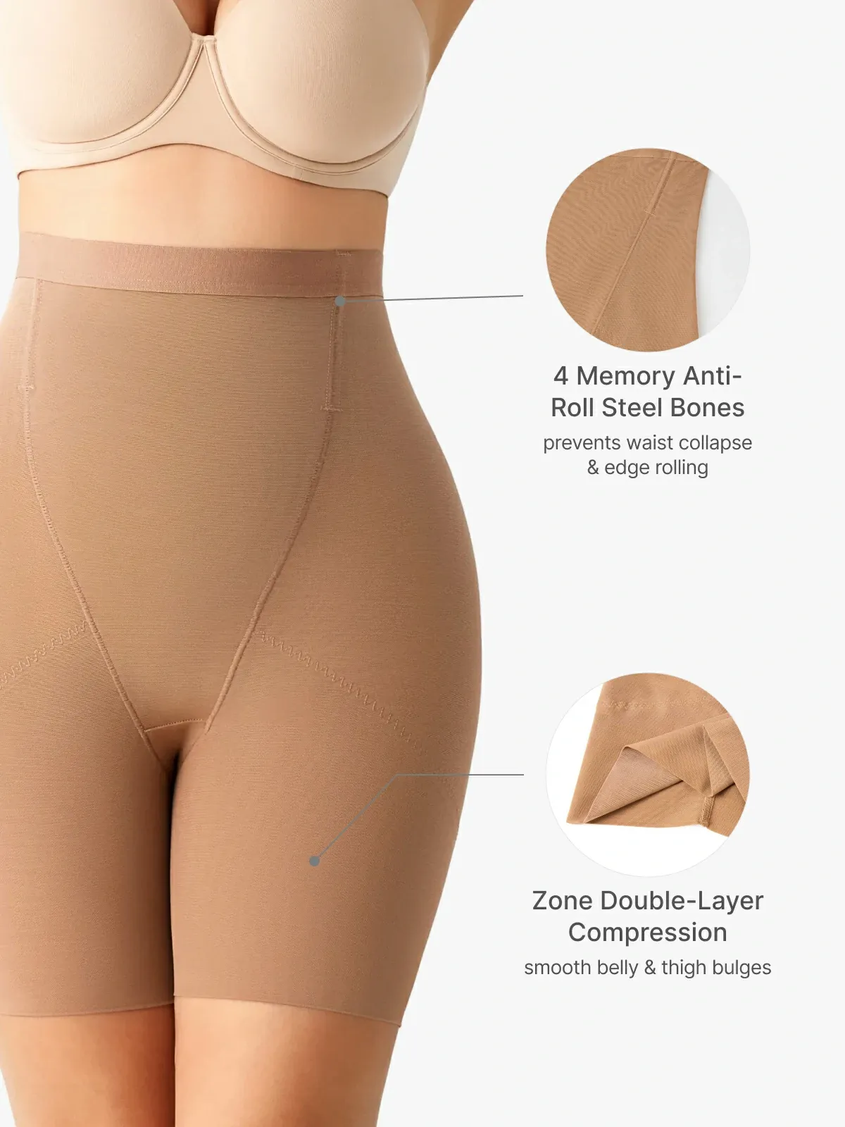 Mesh Breathable Double Smoothing Shorts
