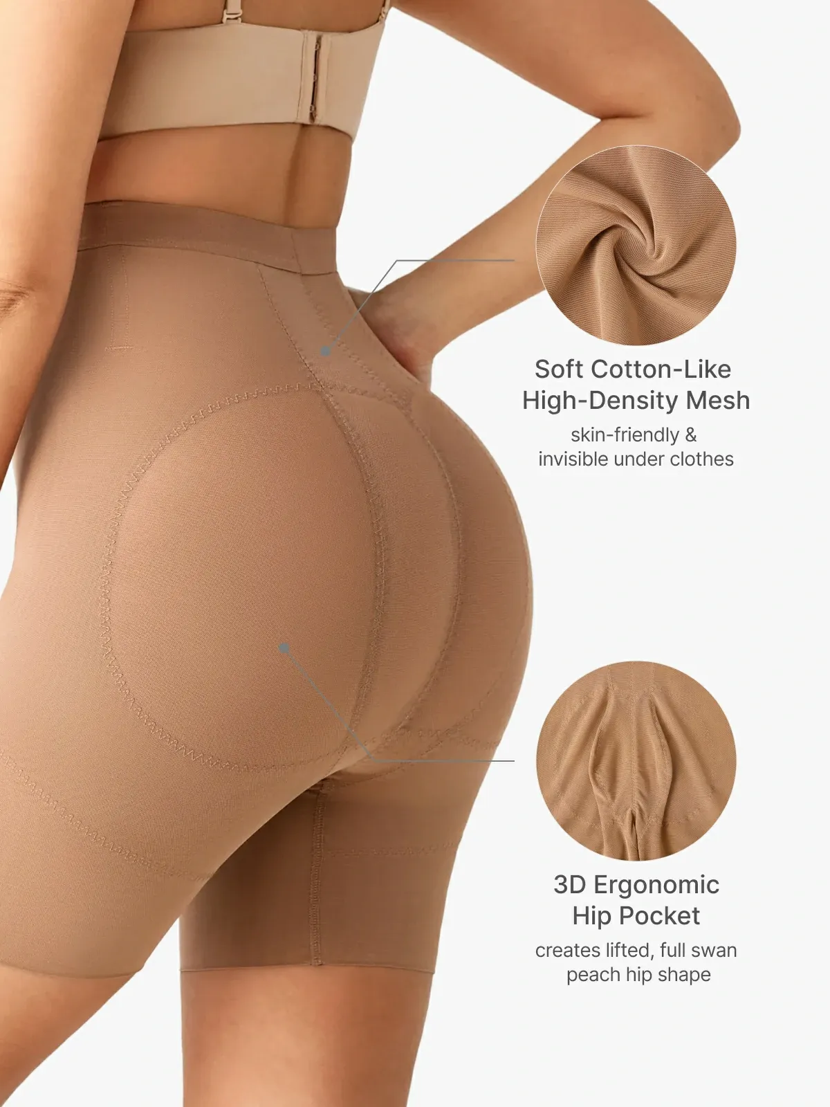 Mesh Breathable Double Smoothing Shorts