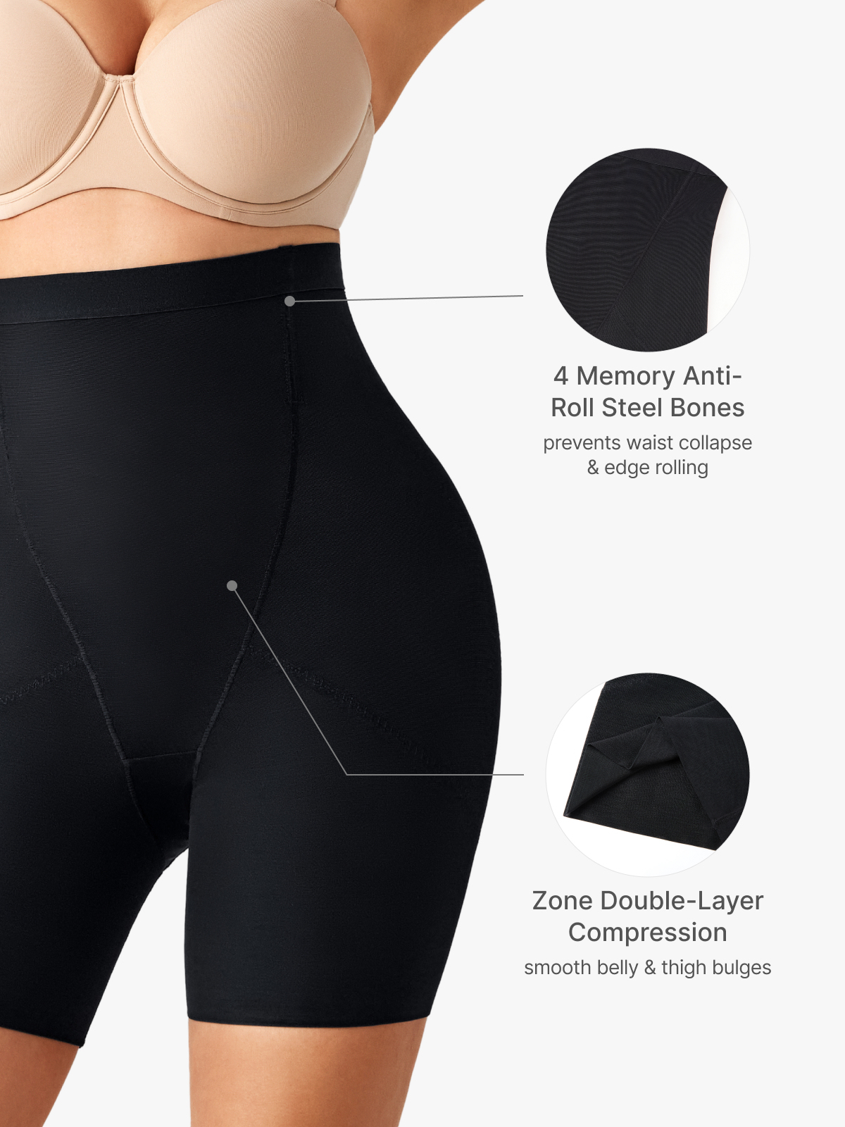 Mesh Breathable Double Smoothing Shorts
