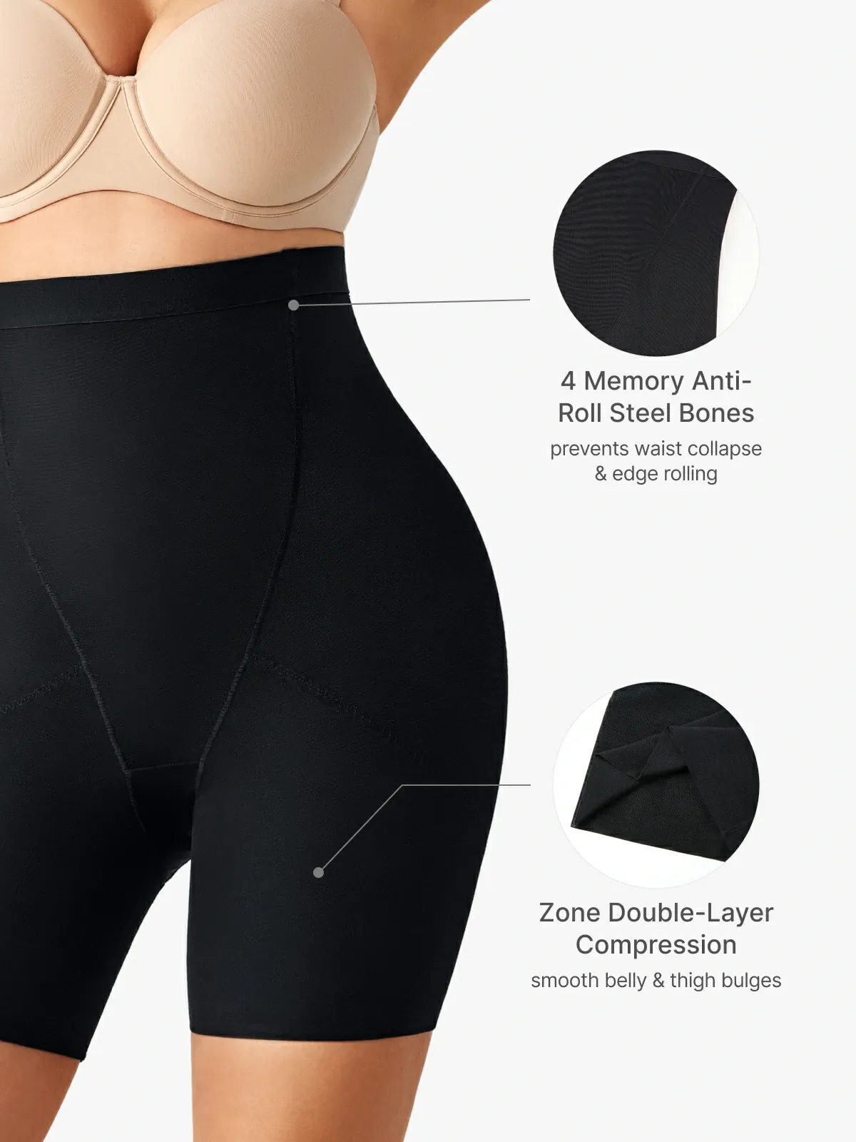 Mesh Breathable Double Smoothing Shorts